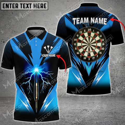Mostprints Darts Lightning Sport Jersey Pattern Color Options Personalized Name, Team Name Unisex 3D Shirt (4 Colors)