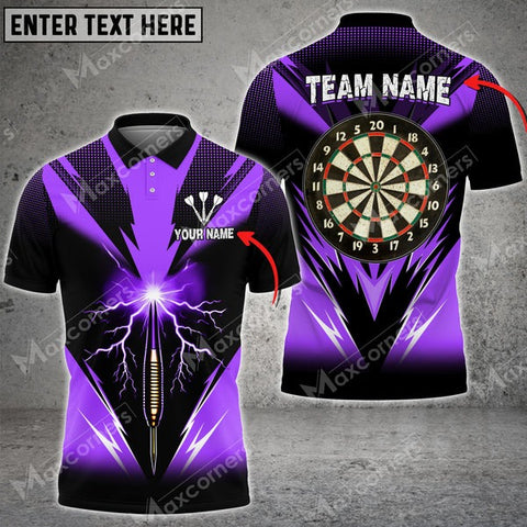 Mostprints Darts Lightning Sport Jersey Pattern Color Options Personalized Name, Team Name Unisex 3D Shirt (4 Colors)
