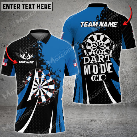 Mostprints Darts Mode On Sport Jersey Pattern Color Options Personalized Name, Team Name Unisex 3D Shirt (4 Colors)