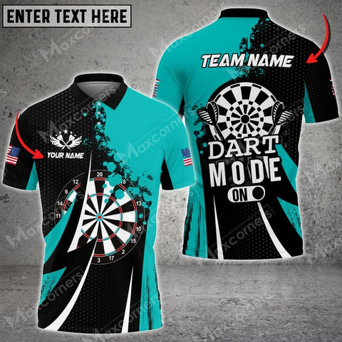 Mostprints Darts Mode On Sport Jersey Pattern Color Options Personalized Name, Team Name Unisex 3D Shirt (4 Colors)
