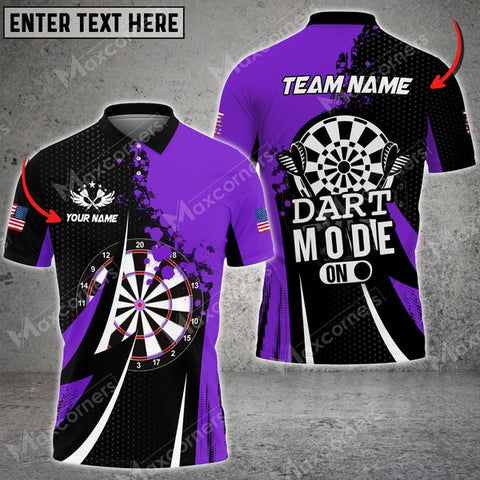 Mostprints Darts Mode On Sport Jersey Pattern Color Options Personalized Name, Team Name Unisex 3D Shirt (4 Colors)