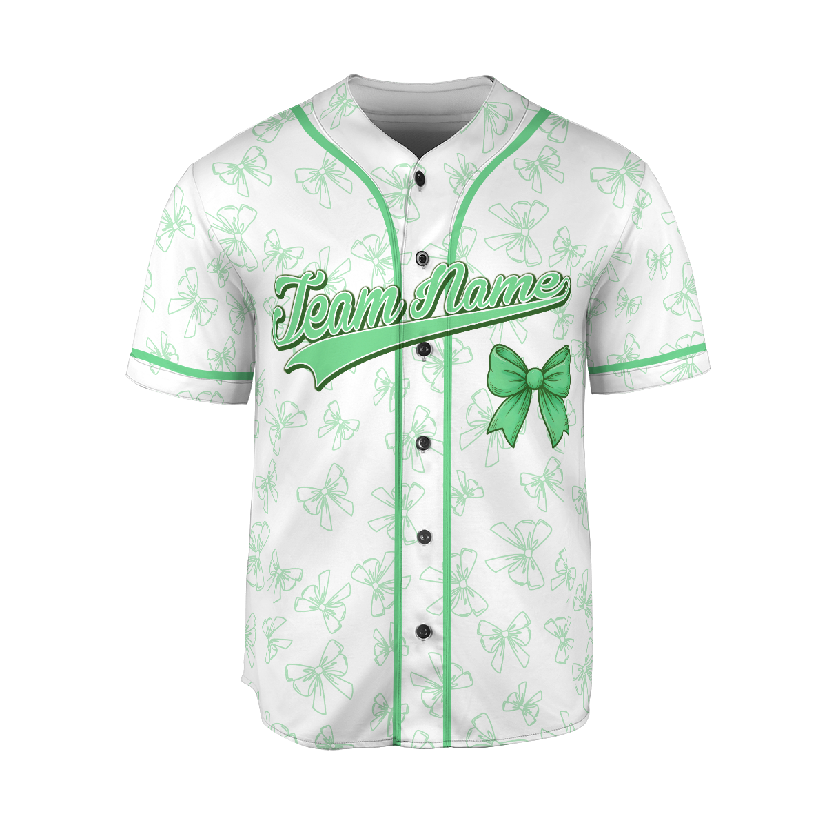 Personalized Name Girly Bow Jerseys, 3D Shirts for Women, Custom Name Gifts shirt for her