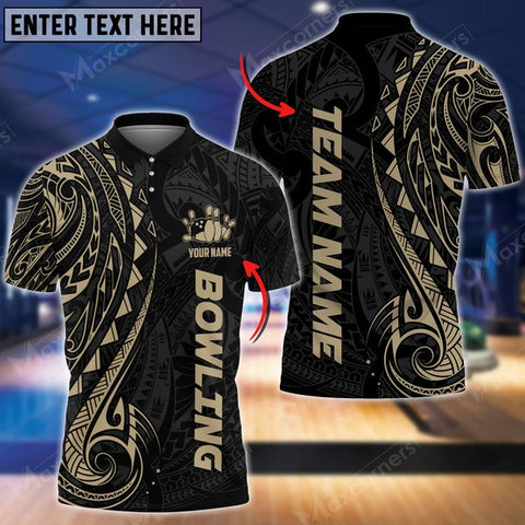 Mostprints Bowling And Pins Maori Multicolor Option Customized Name 3D Shirt