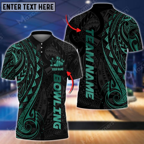 Mostprints Bowling And Pins Maori Multicolor Option Customized Name 3D Shirt