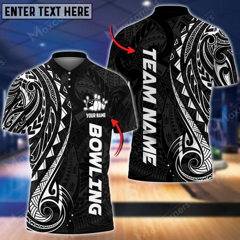 Mostprints Bowling And Pins Maori Multicolor Option Customized Name 3D Shirt