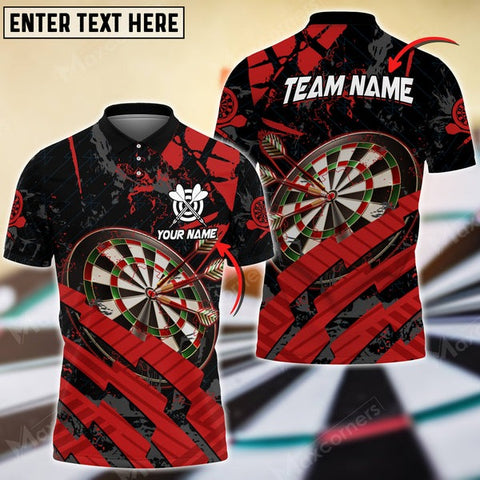 Mostprints Style Pattern Darts Multicolor Option Personalized Your Name 3D Shirt (4 Colors)