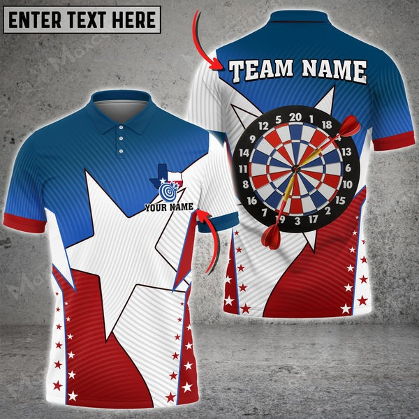 Mostprints Texas Darts Personalized Name 3D Shirt