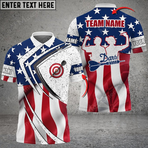 Mostprints Personalized Your Name, Team Name Dart Flag 3D Shirt