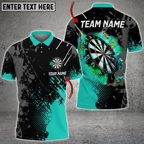 Mostprints Paint Style Darts Multicolor Option Personalized Name 3D Shirt