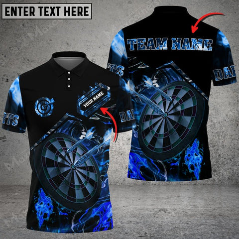 Mostprints Flaming Magma Darts Multicolor Option Personalized Name 3D Shirt