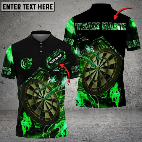 Mostprints Flaming Magma Darts Multicolor Option Personalized Name 3D Shirt