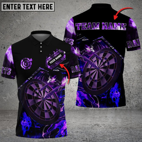 Mostprints Flaming Magma Darts Multicolor Option Personalized Name 3D Shirt