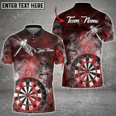 Mostprints Darts Smoke Color Options Personalized Name, Team Name Unisex 3D Shirt ( 4 Colors )