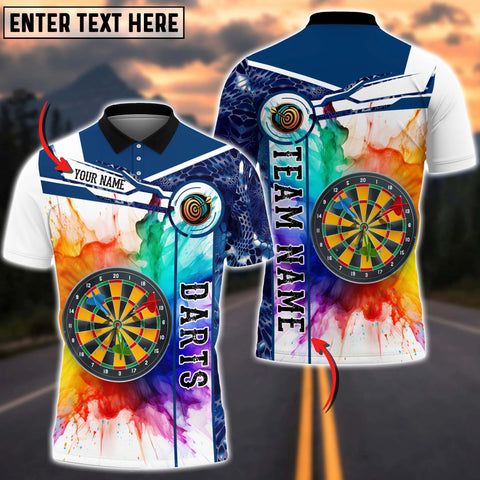 Mostprints Colorful Darts Personalized Name, Team Name 3D Shirt