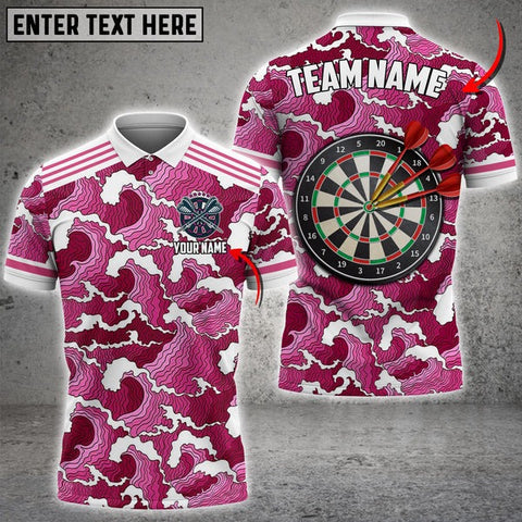 Mostprints Darts Tsunami Color Options Personalized Name, Team Name Unisex 3D Shirt