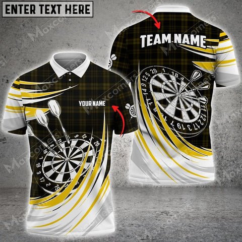 Mostprints Darts Plaid Color Options Personalized Name, Team Name Unisex 3D Shirt ( 4 Colors )