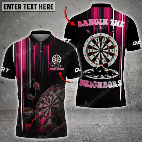 Mostprints Pink Sexy Dart Board Personalized Name, Team Name 3D Shirt