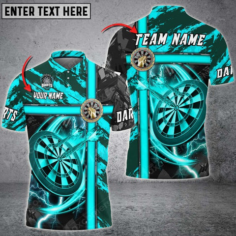 Mostprints Cross Metal Darts Personalized Name, Team Name Unisex 3D Shirt