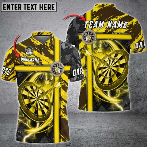 Mostprints Cross Metal Darts Personalized Name, Team Name Unisex 3D Shirt