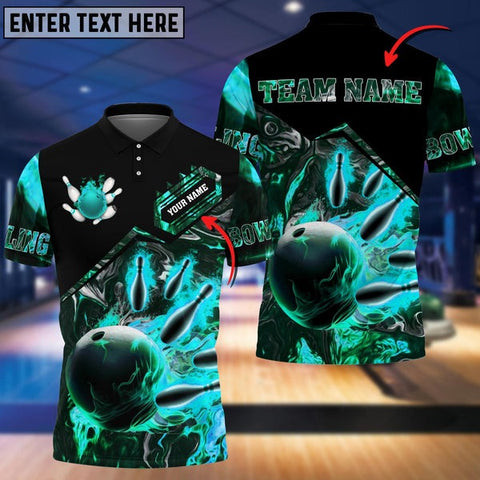 Mostprints Volcanic Rock Bowling And Pins Multicolor Option Customized Name 3D Shirt