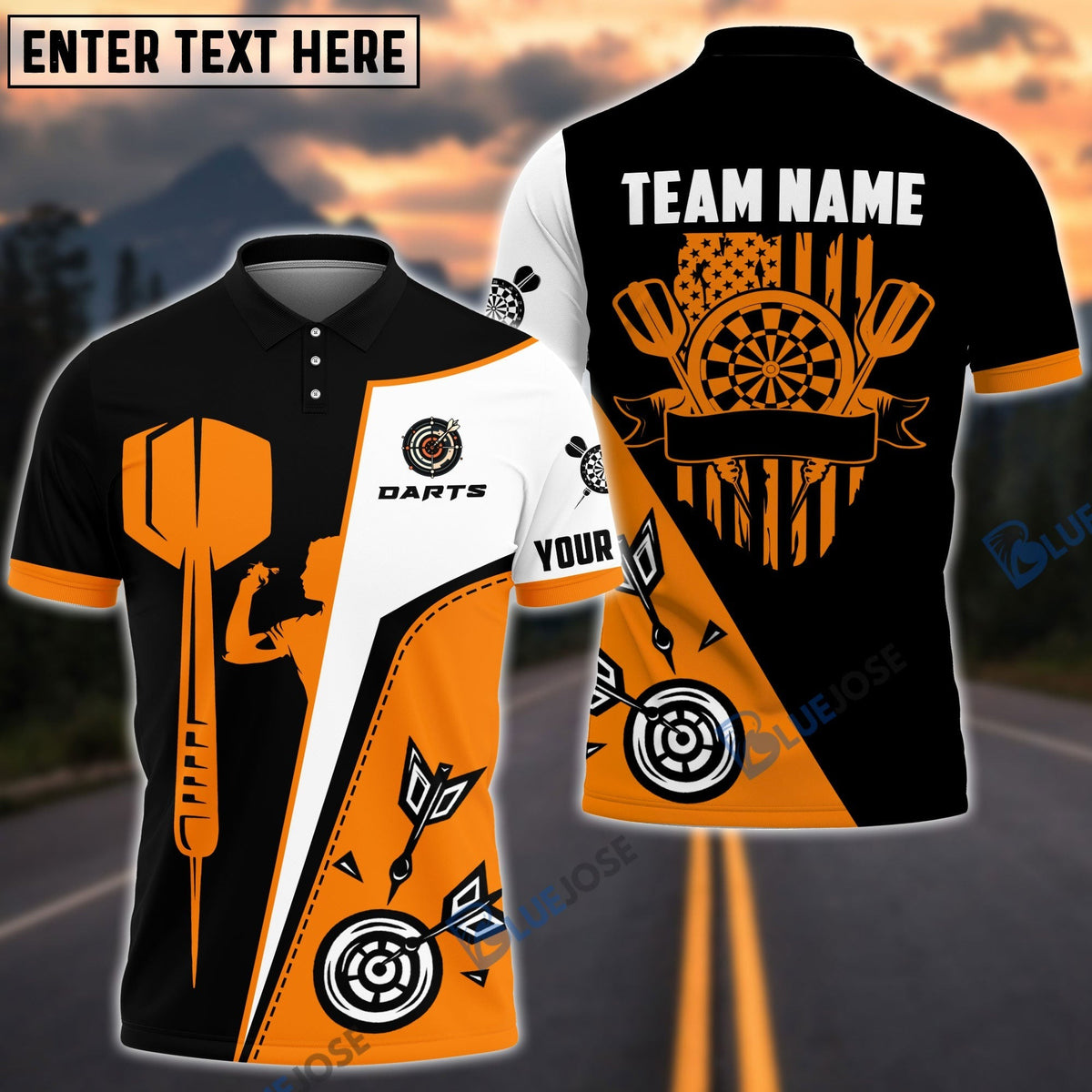 Mostprints Dart Board US Flag Personalized Name, Team Name 3D Shirt (4 Colors)