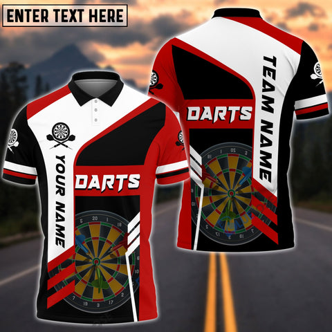 Mostprints Sport Dartboard Darts Multicolor Option Personalized Name 3D Shirt (4 Colors)