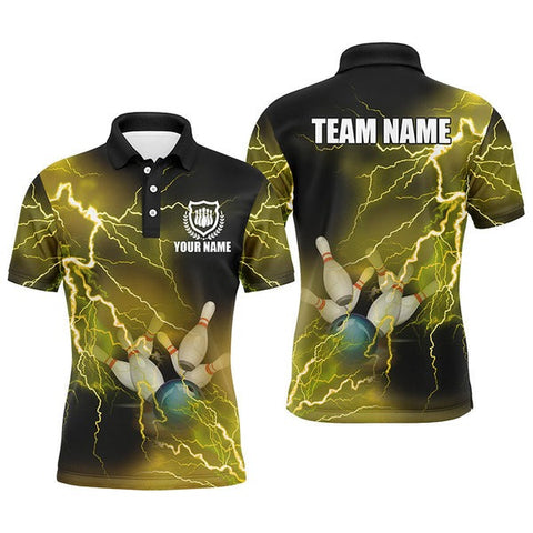 Mostprints Lightning Thunder Bowling Team Multicolor Option Customized Name 3D Shirt