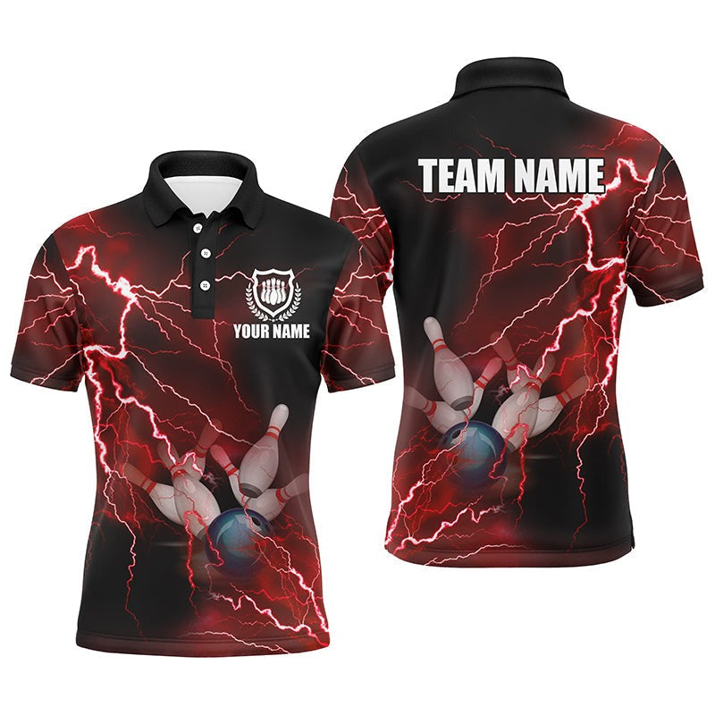 Mostprints Lightning Thunder Bowling Team Multicolor Option Customized Name 3D Shirt