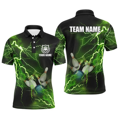 Mostprints Lightning Thunder Bowling Team Multicolor Option Customized Name 3D Shirt