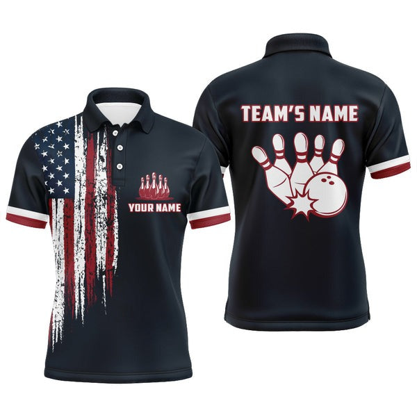 Mostprints American Flag Bowling Customized Name And Team Name 3D Shirt