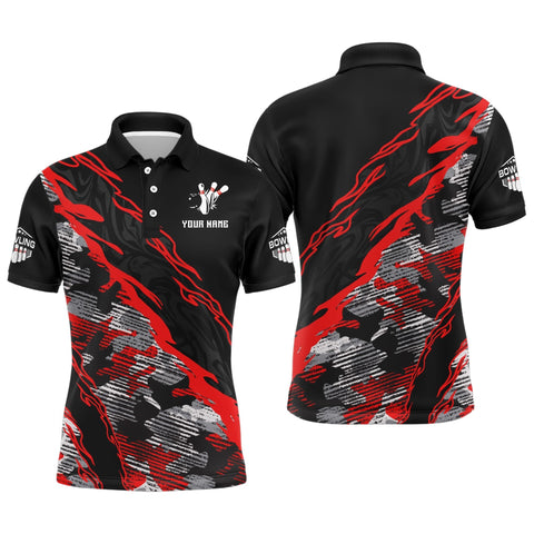 Mostprints Camo Bowling Magma Multicolor Option Customized Name And Team Name 3D Shirt