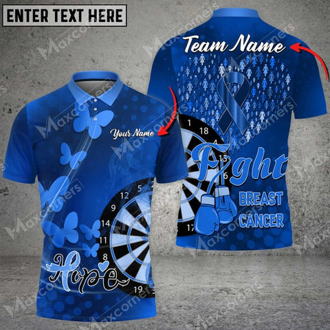 Mostprints Darts Unique Multicolor Option Customized Name, Team Name 3D Polo Shirt (4 Colors)
