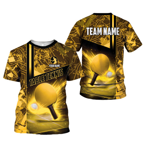 Personalized Name Team's Name Table Tennis 3D Shirt, Table Tennis Shirts for Team, Men Women sport shirt