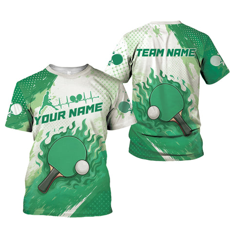 Personalized Name Team's Name Table Tennis 3D T Shirt, Table Tennis lover Shirts, Shirts for Team, Men Women unisex shirt 3d