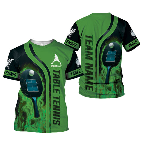 Personalized Name Team's Name Table Tennis Shirt 3D, Table Tennis Shirts, Funny Shirts for Team, Men Women unisex 3D shirt