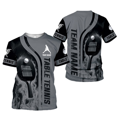 Personalized Name Team's Name Table Tennis Shirt 3D, Table Tennis Shirts, Funny Shirts for Team, Men Women unisex 3D shirt