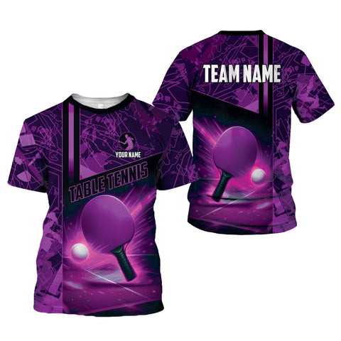 Personalized Name Team's Name Table Tennis 3D Shirt, Table Tennis Shirts for Team, Men Women sport shirt