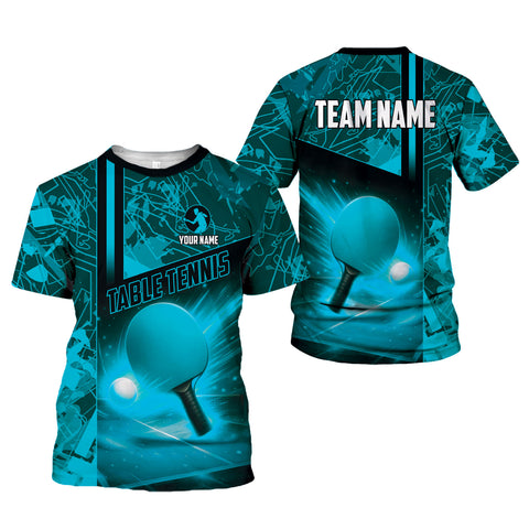 Personalized Name Team's Name Table Tennis 3D Shirt, Table Tennis Shirts for Team, Men Women sport shirt