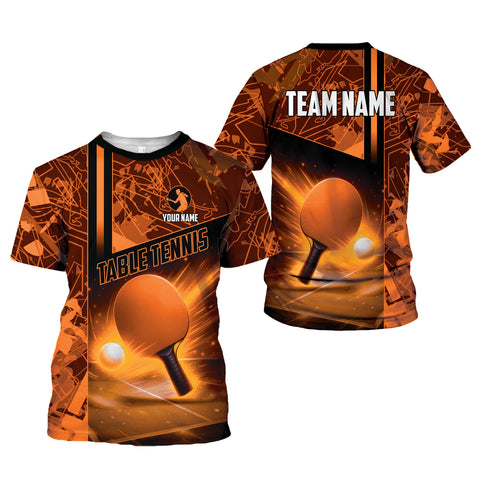 Personalized Name Team's Name Table Tennis 3D Shirt, Table Tennis Shirts for Team, Men Women sport shirt