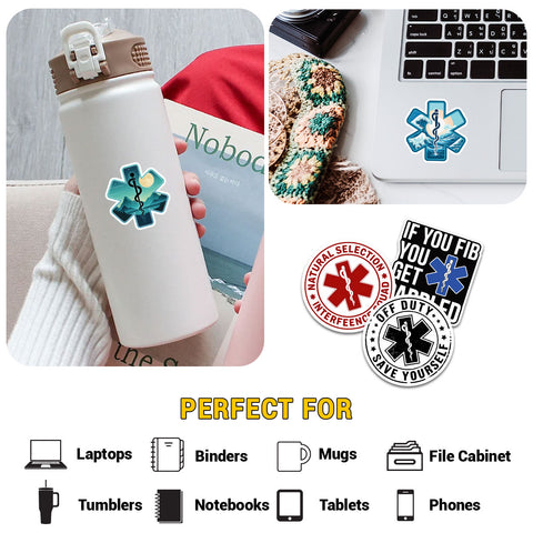 10 pcs EMT EMS sticker pack, Emt gifts | Emt Ems sticker | Ems gifts | funny paramedic stickers