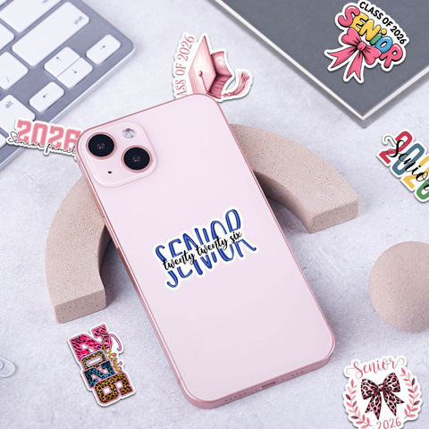 10pcs Senior 2026 Stickers, Cute Sticker For Student, Graduation Class Of 2026 Gift, Waterproof sticker Decoration For Laptop Planner Tablet Kindle Vehicles