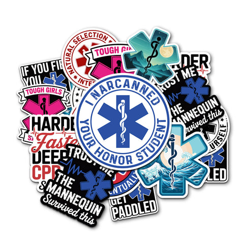 10 pcs EMT EMS sticker pack, Emt gifts | Emt Ems sticker | Ems gifts | funny paramedic stickers