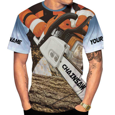 Personalized Name Logger 3D Shirtn, Arborist gift shirt, Short Sleeve unisex Tee Casual Wear unisex shirt for men women