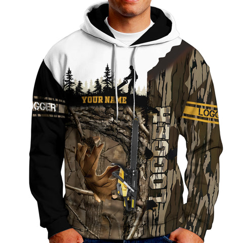 Personalized Name Logger Shirt 3D shirt for Men, Arborist gift shirt, Short Sleeve unisex Tee Casual Wear