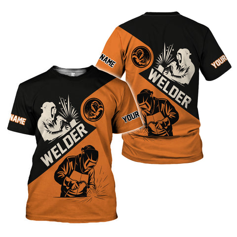Personalized Name Welder Shirt 3D, Welder shirt Gift for Men, Welding 3D All Printed Shirt