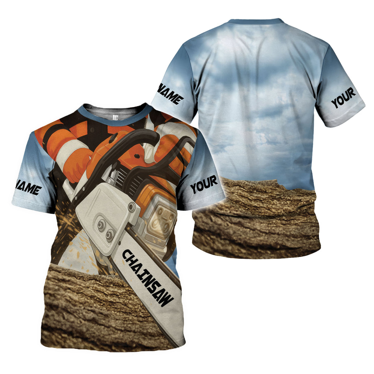 Personalized Name Logger 3D Shirtn, Arborist gift shirt, Short Sleeve unisex Tee Casual Wear unisex shirt for men women