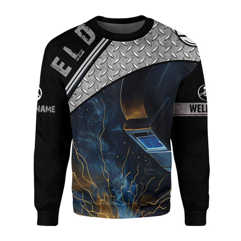 Personalized Name Welder 3D Shirt for Men, Welding 3D All Printed Shirt, Welder Gift for him