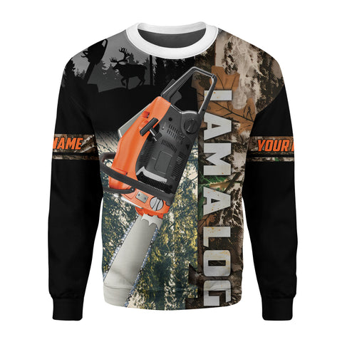 Personalized Name Logger 3D Shirt for Men, Arborist gift shirt, Short Sleeve unisex Tee Casual Wear