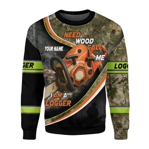 Custom Name Logger 3D Shirt for men, Arborist gift shirt, Short Sleeve unisex Tee Casual Wear