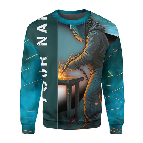 Custom Name Welder 3D Shirt, Welding 3D All Printed Shirt, Welder Shirt for Man, Welder Gift